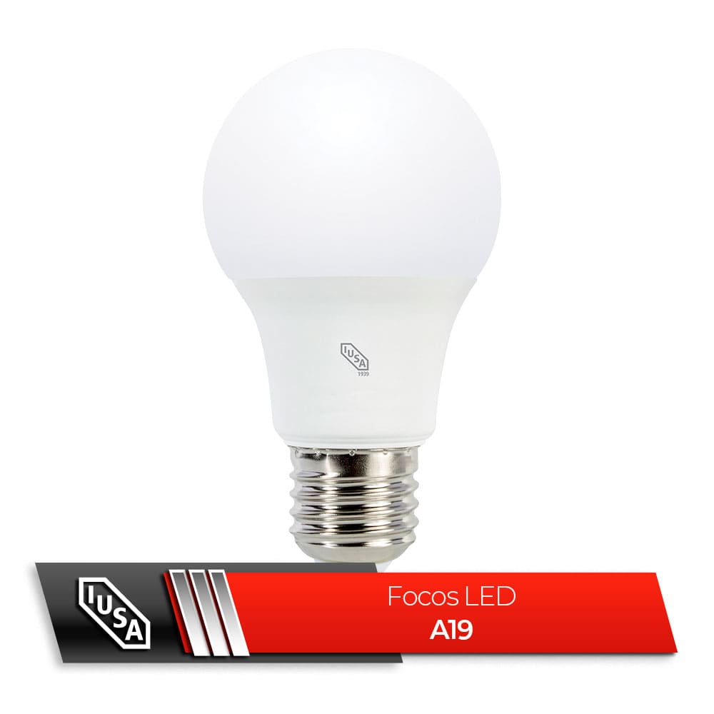 IUSA - Foco LED Eco A19 luz cálida 9 W, IUSA