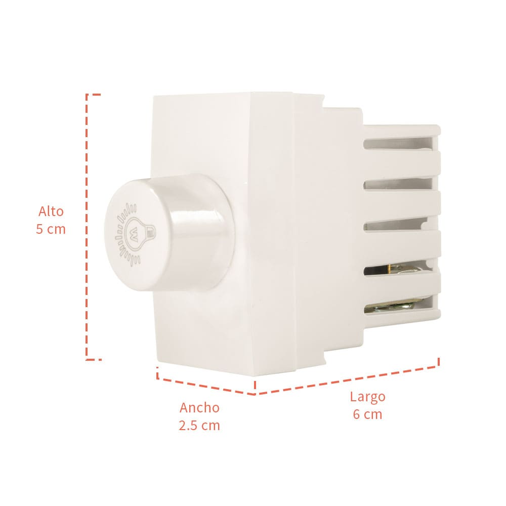 IUSA - Dimmer scudetto blanco brillante
