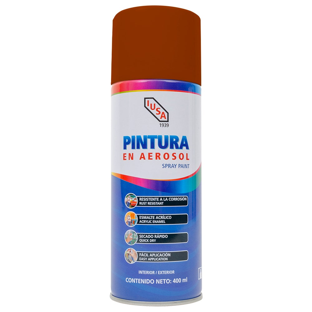 IUSA - Pintura En Aerosol, Iusa, Tipo Barniz, Color Caoba