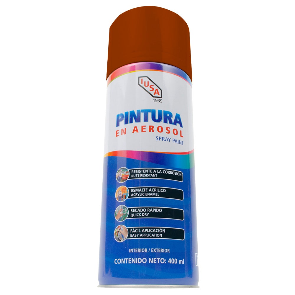 IUSA - Pintura En Aerosol, Iusa, Tipo Barniz, Color Caoba