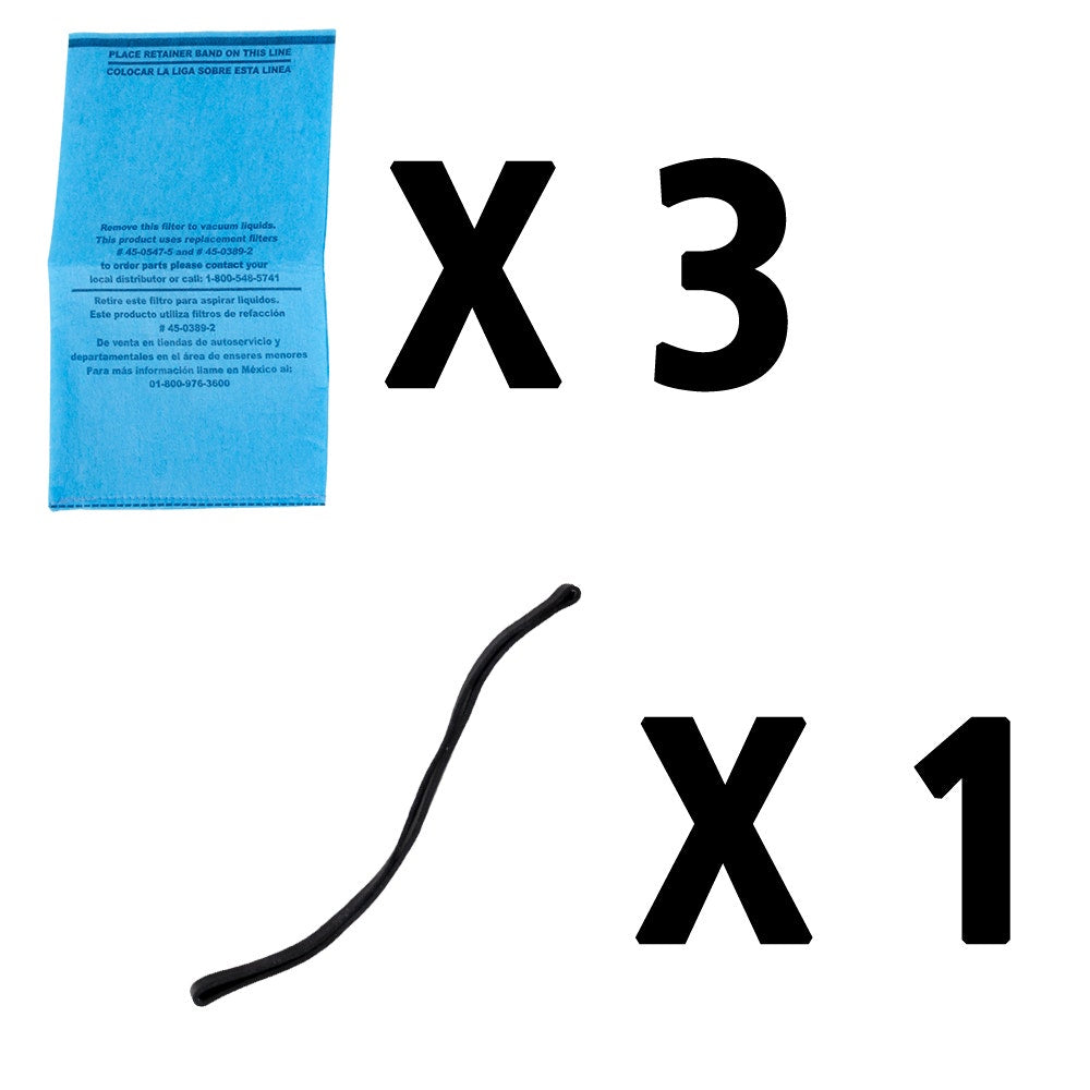 IUSA - Kit de filtros para aspiradora multiusos