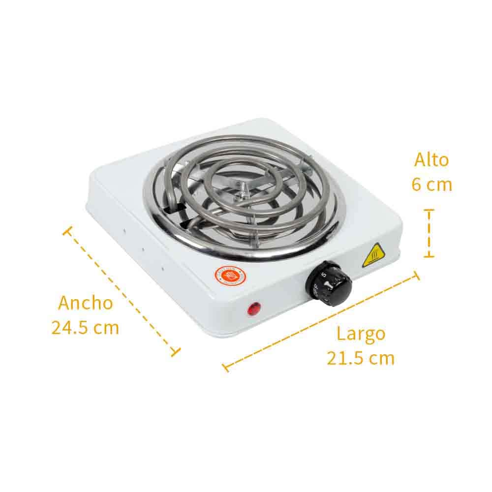 IUSA - Parrilla eléctrica 1 quemador mini espiral 1000 w