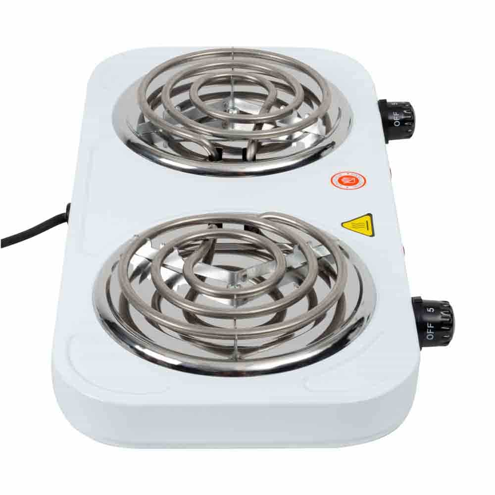 IUSA - Parrilla eléctrica 2 quemador de espiral sin asa