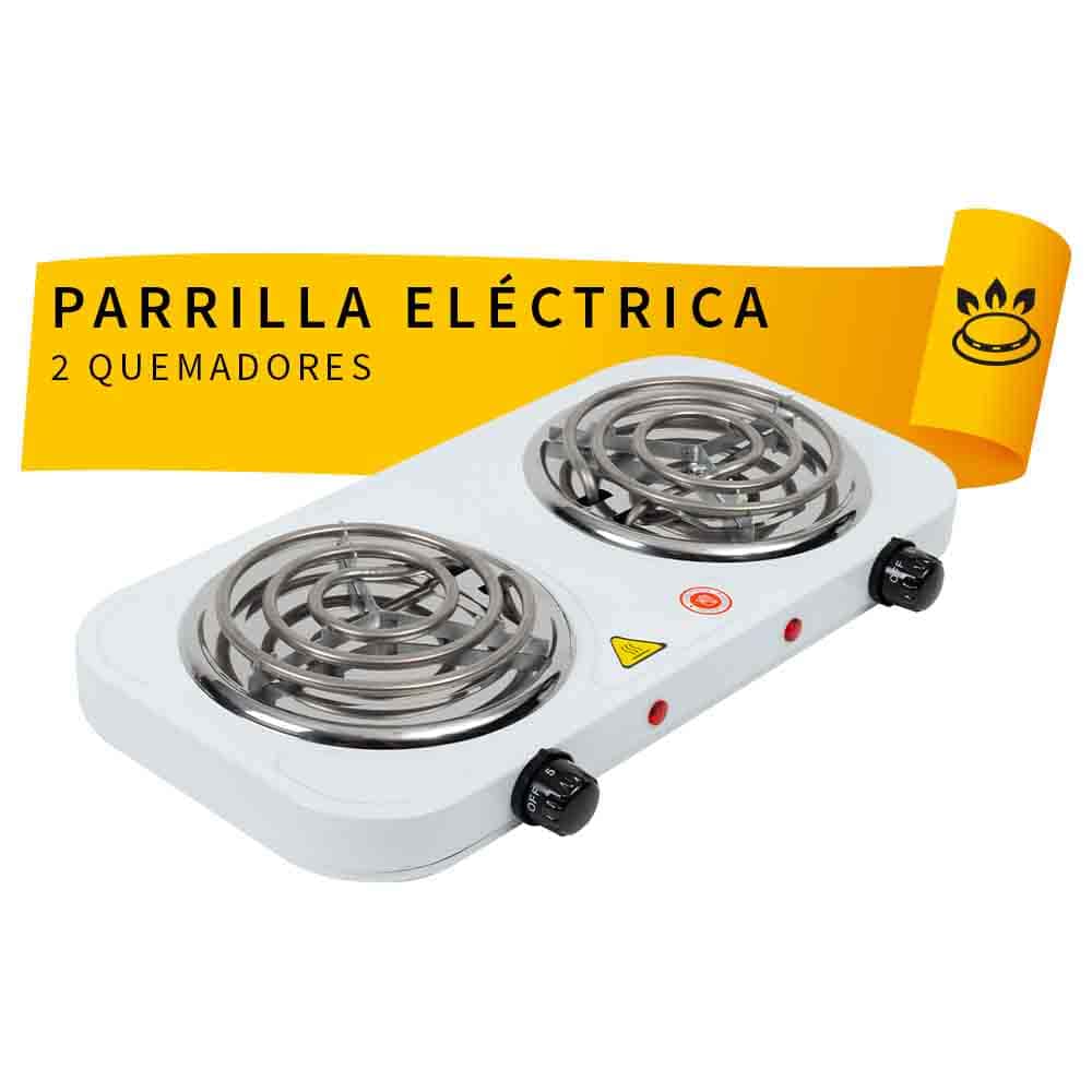 IUSA - Parrilla eléctrica 2 quemador de espiral sin asa