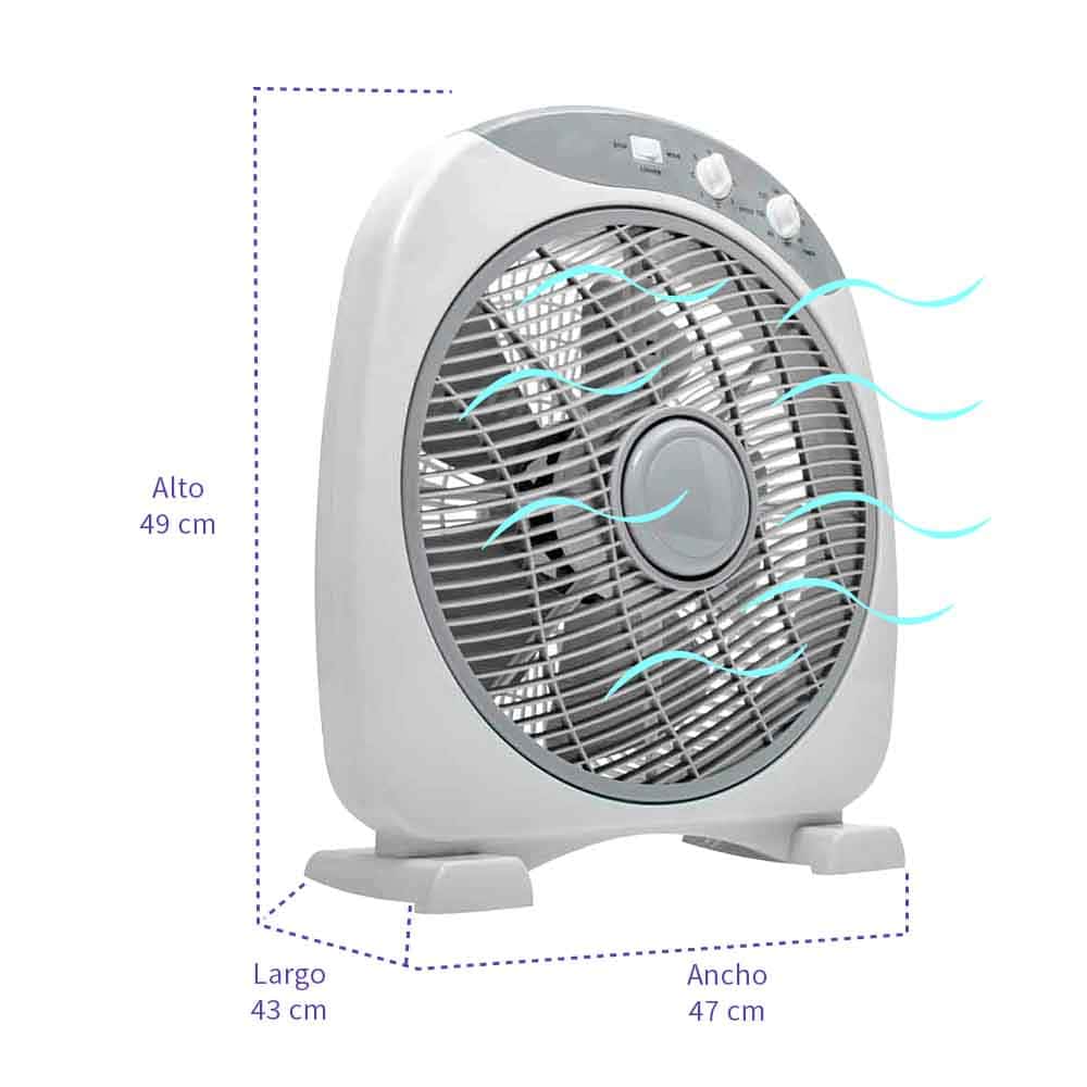 IUSA - Ventilador de escritorio iusa 12" 45w