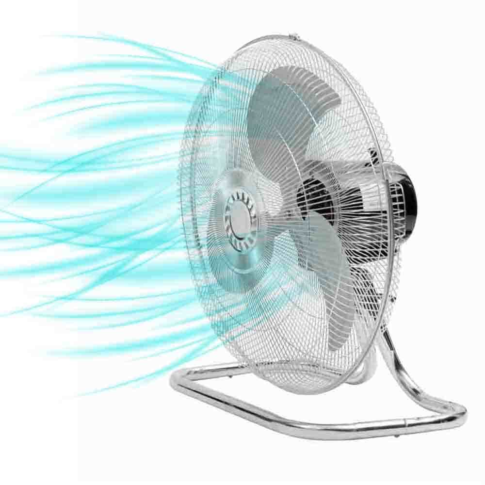 IUSA - Ventilador con pedestal iusa de 3 posiciones, 18", blanco, 70 w