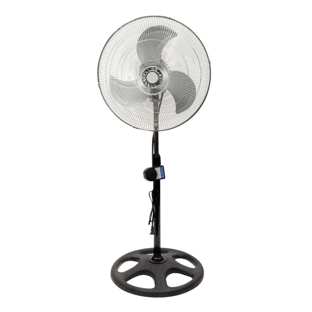 IUSA - Ventilador con pedestal iusa de 3 posiciones, 18", blanco, 70 w