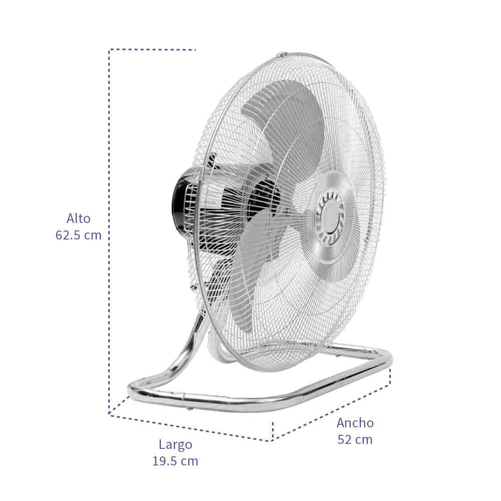 IUSA - Ventilador con pedestal iusa de 3 posiciones, 18", blanco, 70 w