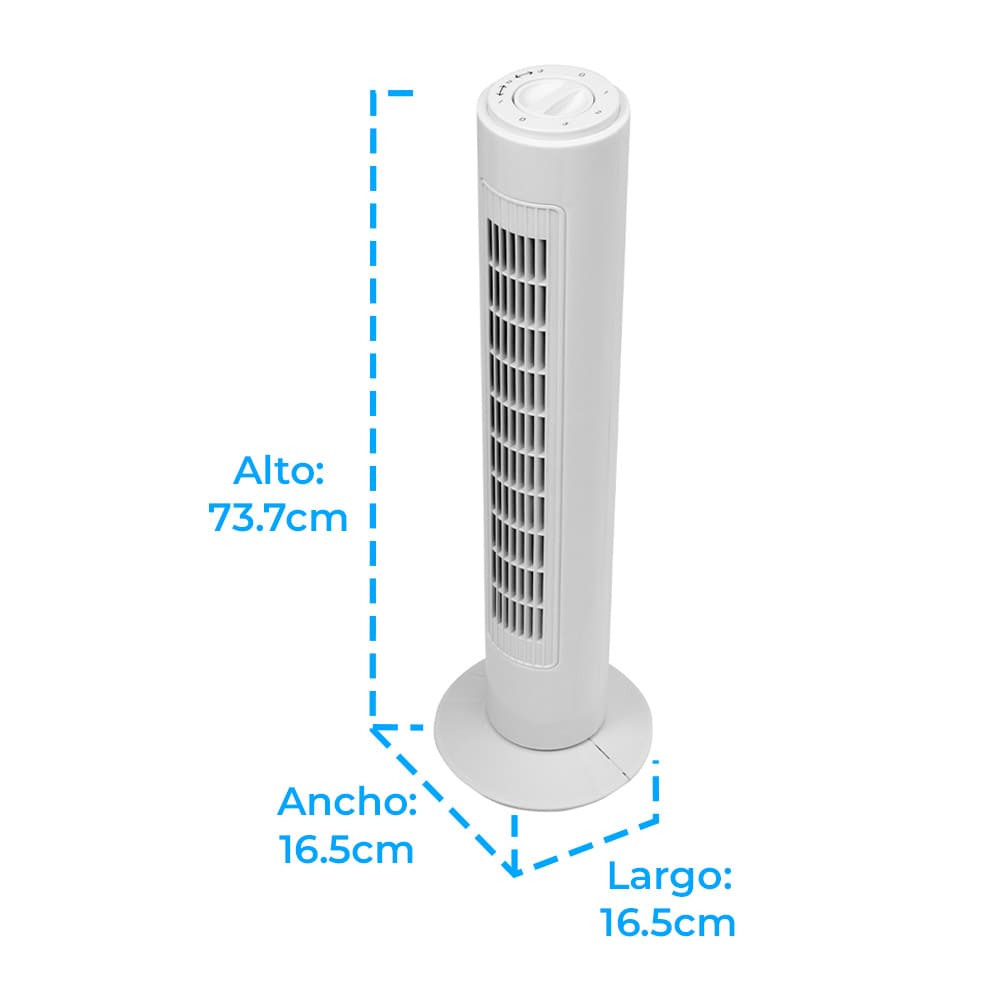 IUSA - Ventilador de torre iusa 29" 42 w 3 velocidades