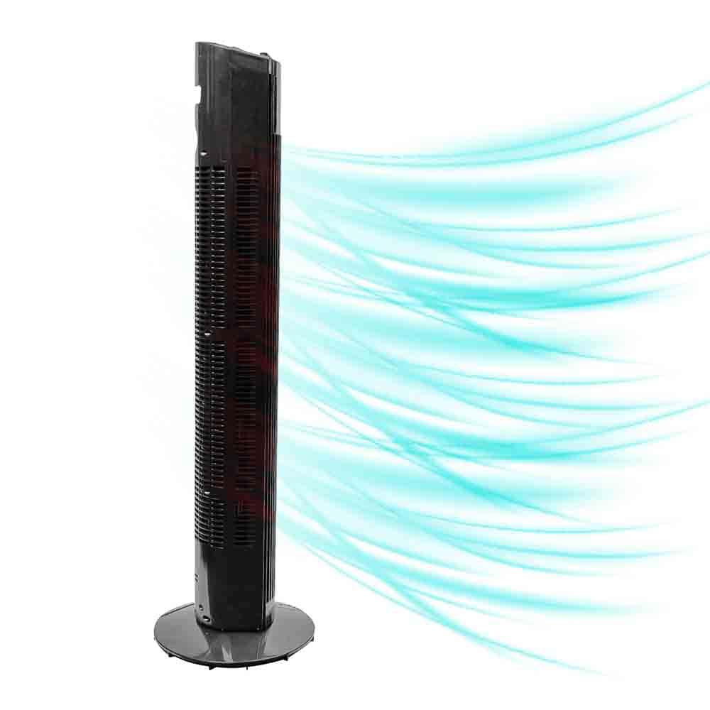 IUSA - Ventilador de torre 46 pulgadas con temporizador y 3 velocidades