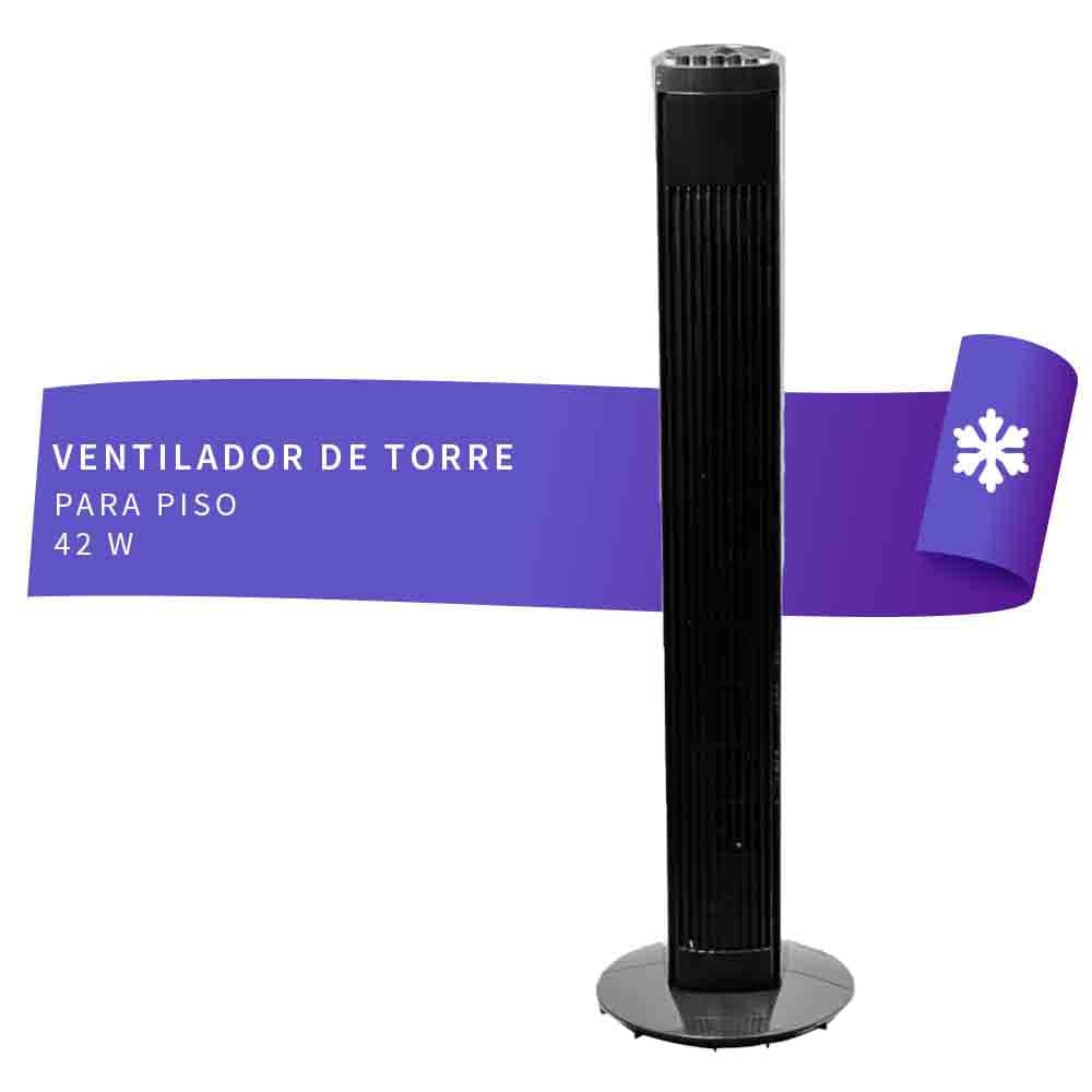 IUSA - Ventilador de torre 46 pulgadas con temporizador y 3 velocidades