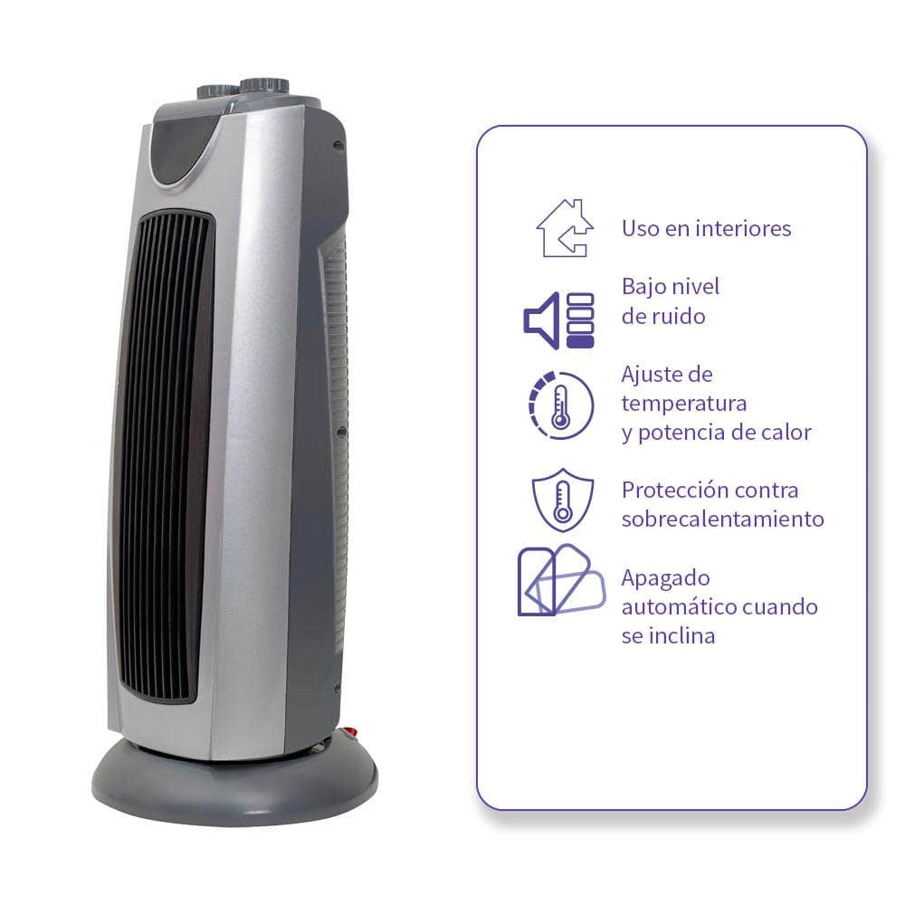 IUSA - Calefactor de ambiente de torre, 1500 w, iusa