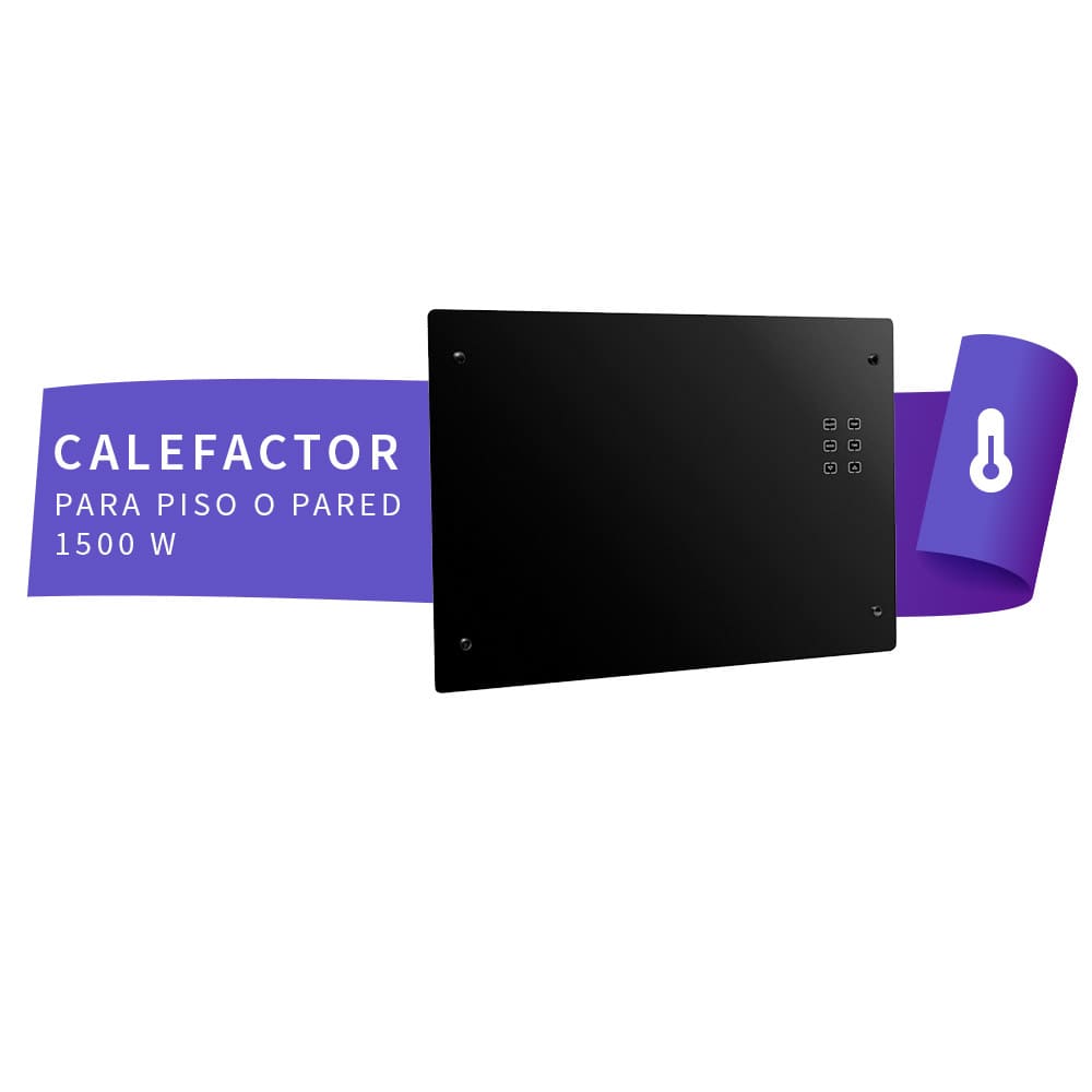 IUSA - Calefactor de ambiente para piso y pared, 1500 w