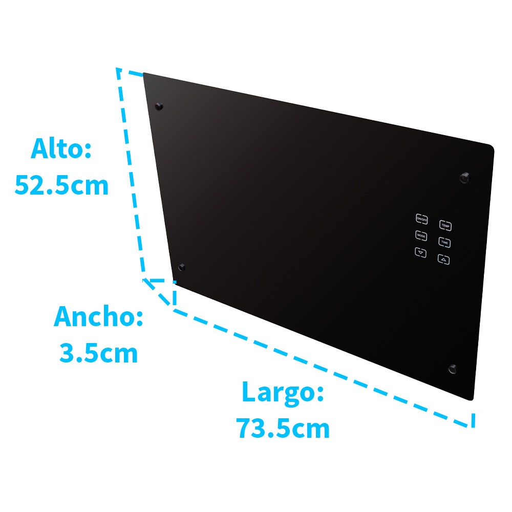 IUSA - Calefactor de ambiente para piso y pared, 1500 w