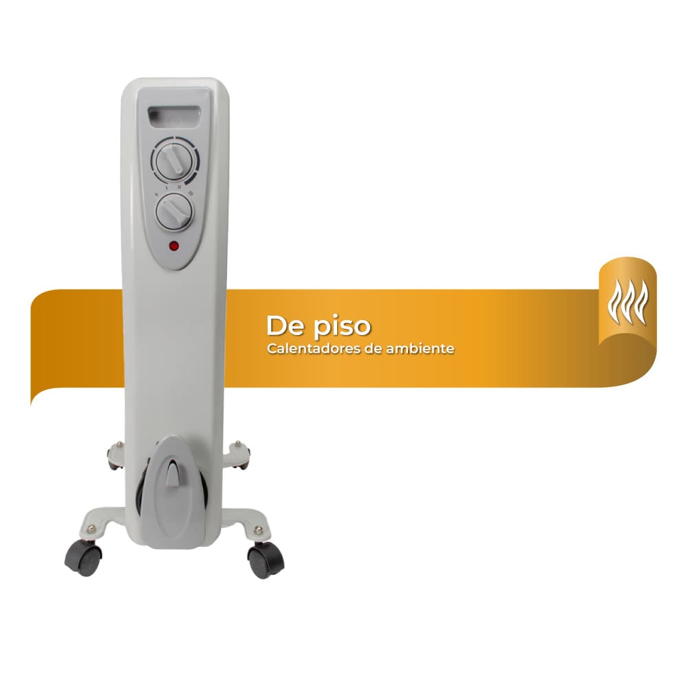 IUSA - Calefactor de ambiente de piso, de aceite, 1500 w, IUSA