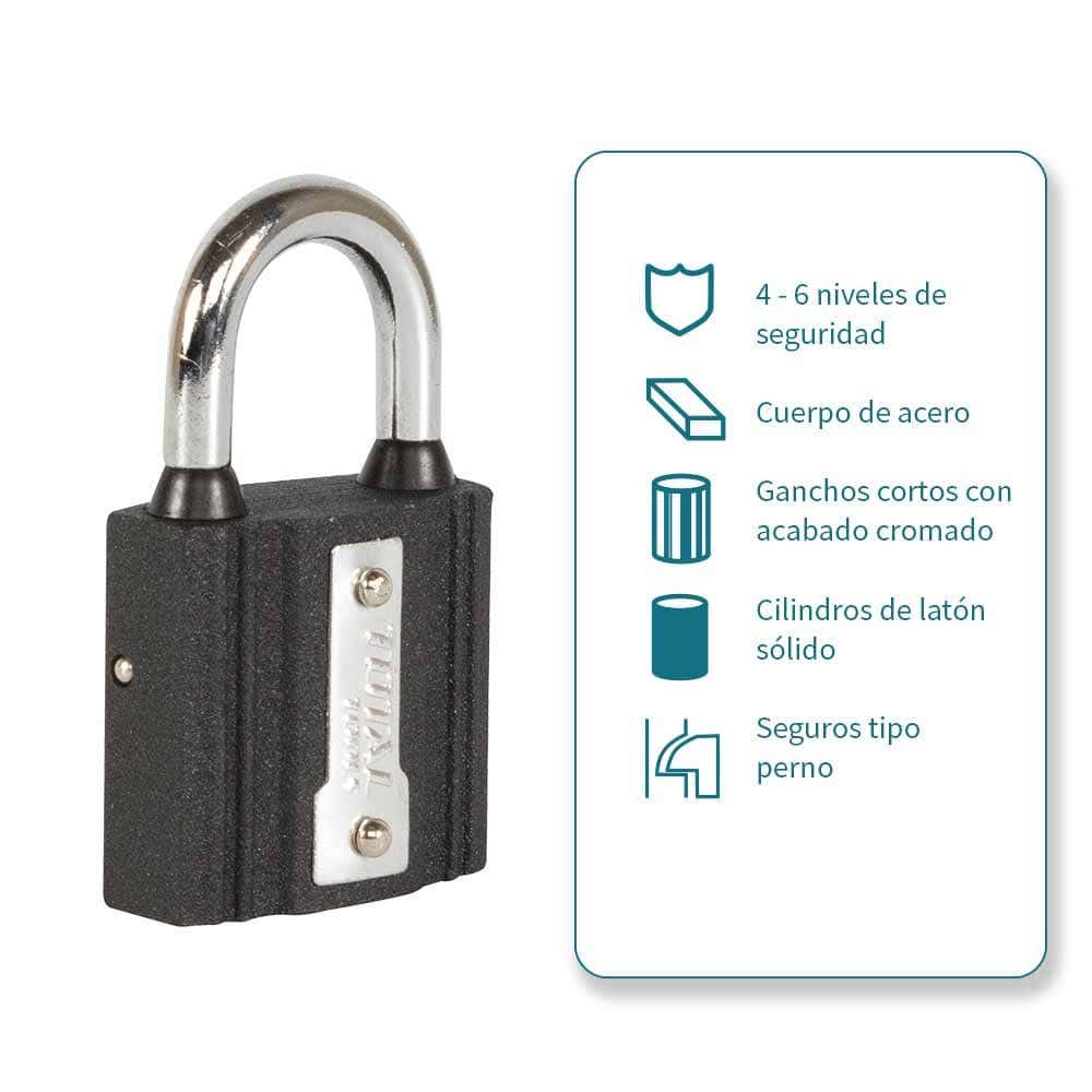 IUSA - Candado de Acero 63Mm