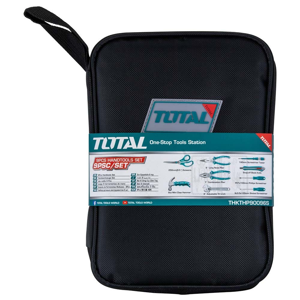IUSA - Estuche de Tela, Total, con 9 Herramientas