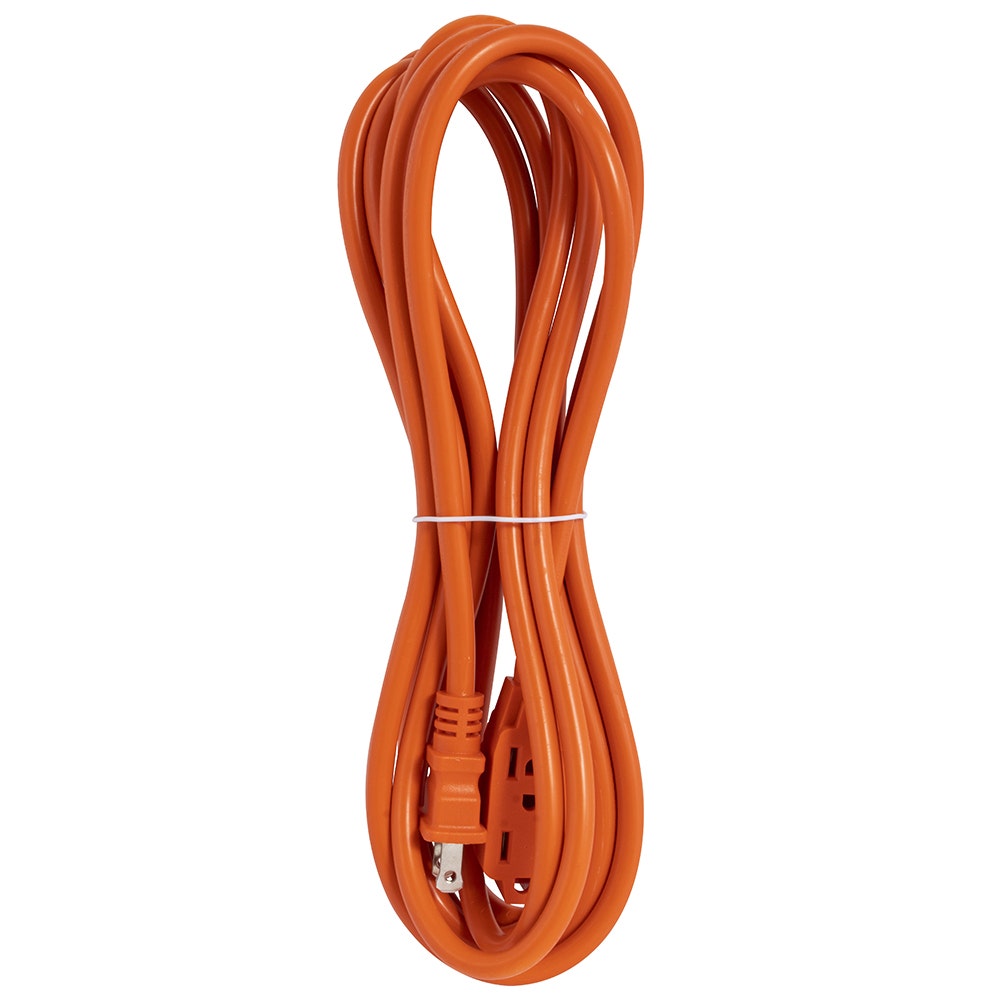 IUSA - Extensión de uso rudo, naranja, clavija recta, 10m, iusa