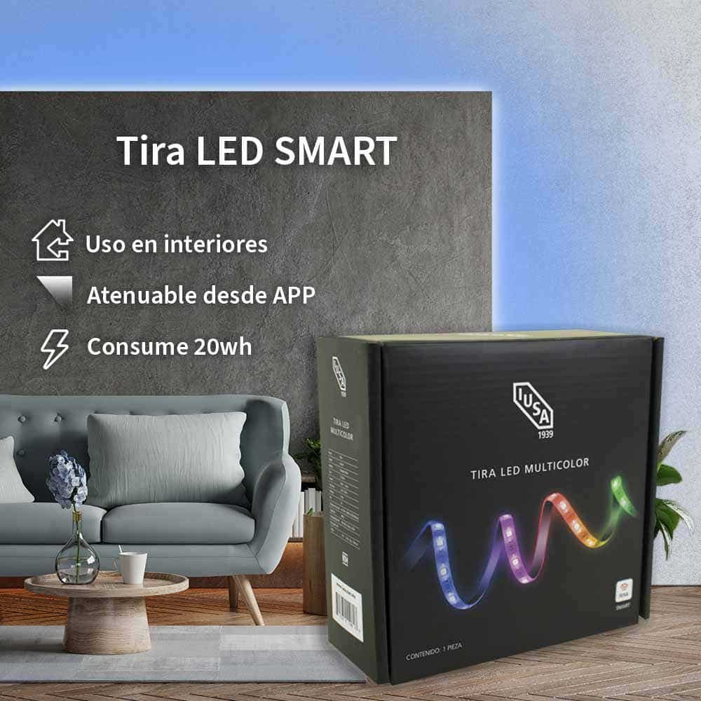IUSA - Tira led wifi multicolor, IUSA Smart, 5 m