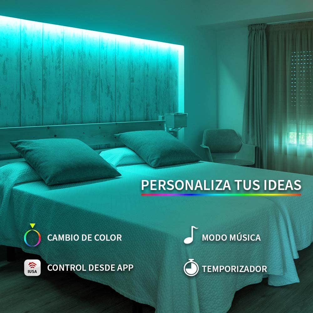 IUSA - Tira led wifi multicolor, IUSA Smart, 5 m