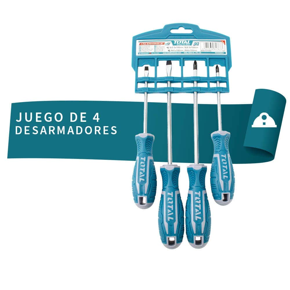 IUSA - Juego de 4 desarmadores total