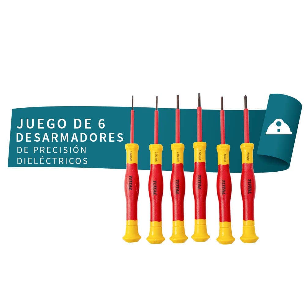 IUSA - Juego de 6 desarmadores dieléctricos de precisión, total