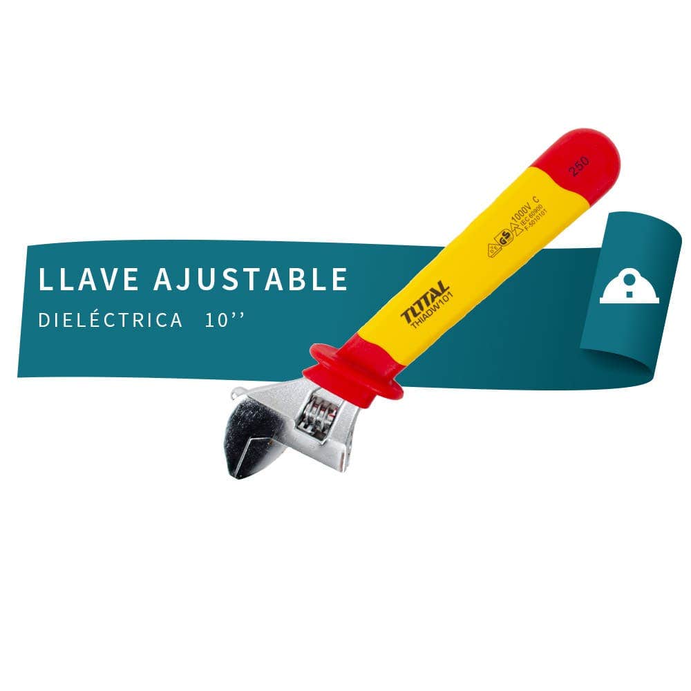 IUSA - Llave ajustable dieléctrica 10”, total