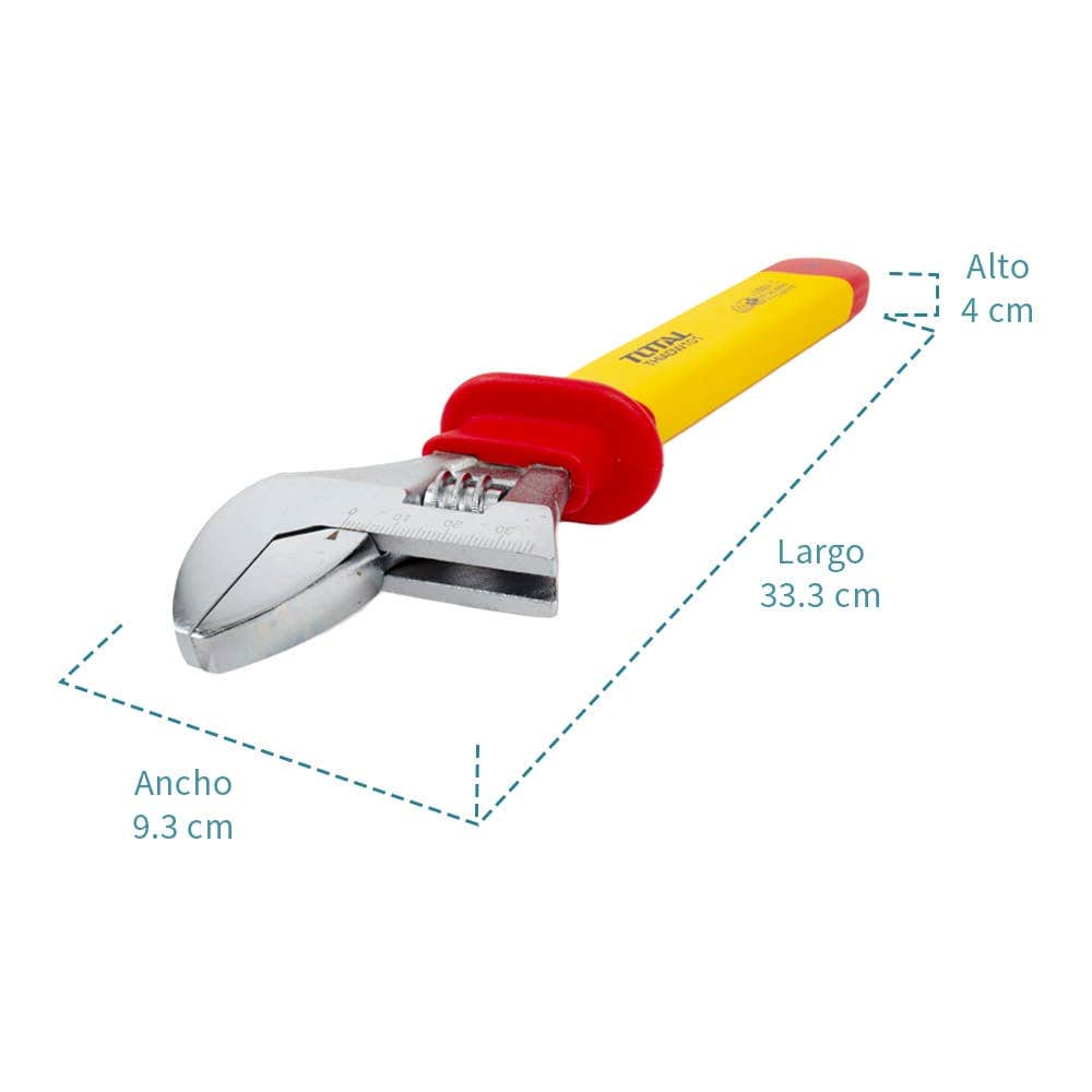 IUSA - Llave ajustable dieléctrica 10”, total