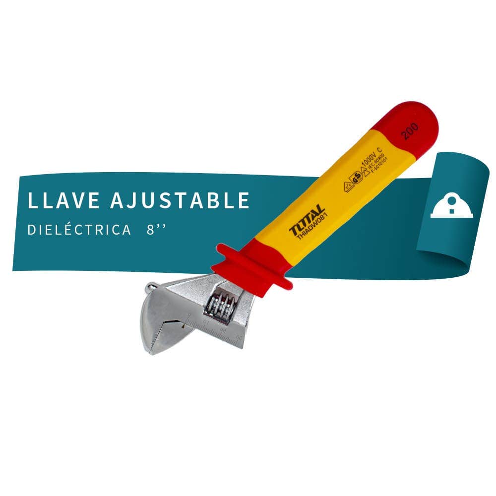 IUSA - Llave ajustable dieléctrica 8”, total
