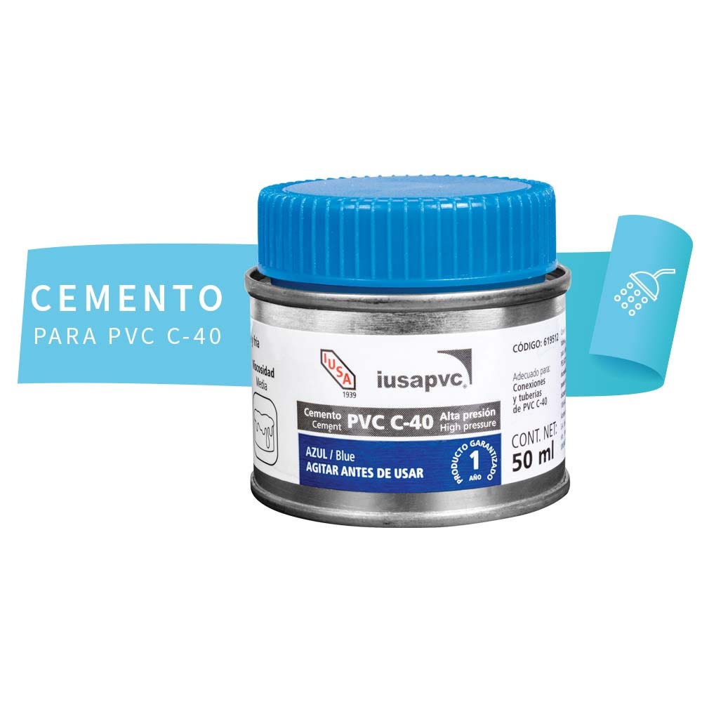 IUSA - Cemento iusa mini pvc azul (2oz) 50ml