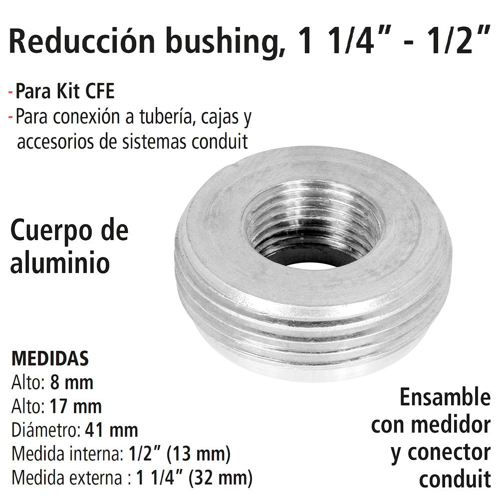 IUSA - Reductor bushing 1 1/4” - 1/2” iusa