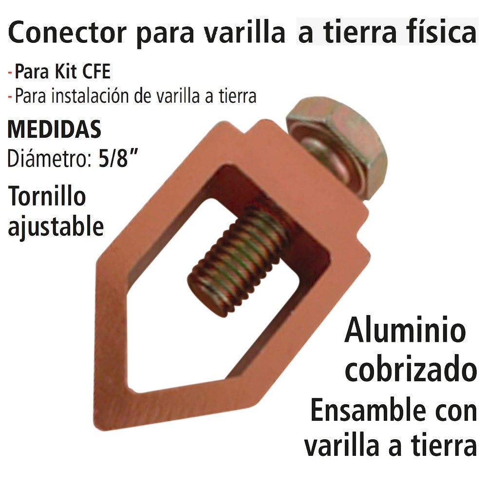 IUSA - Conector iusa para varilla a tierra física