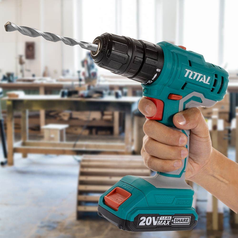 IUSA - Taladro Inalámbrico, Total, 3/8”, 20 V.