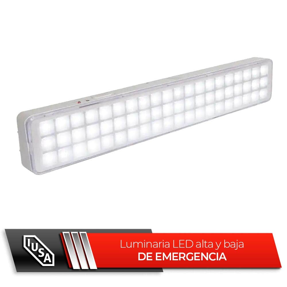 IUSA - Lámpara de emergencia lineal 60 LED 4 W, IUSA