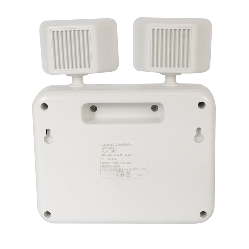 IUSA - Luminaria LED de emergencia con faros móviles, 1200 lm, IUSA