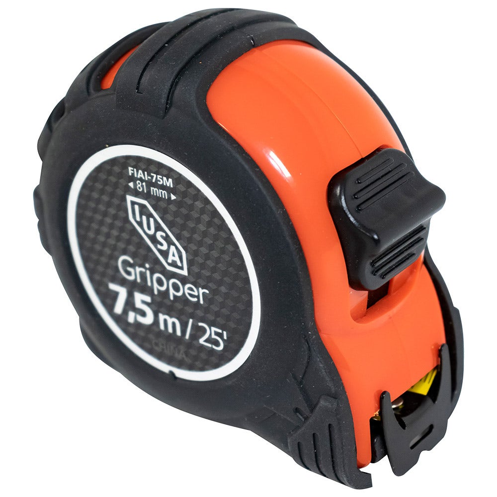 IUSA - Flexómetro compacto, anti impacto, iusa 7.5 m