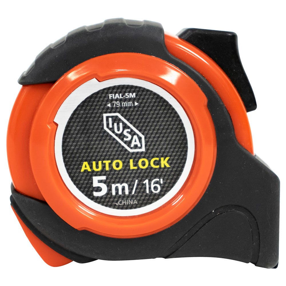 IUSA - Flexómetro auto-lock, anti impacto, iusa,  5 m