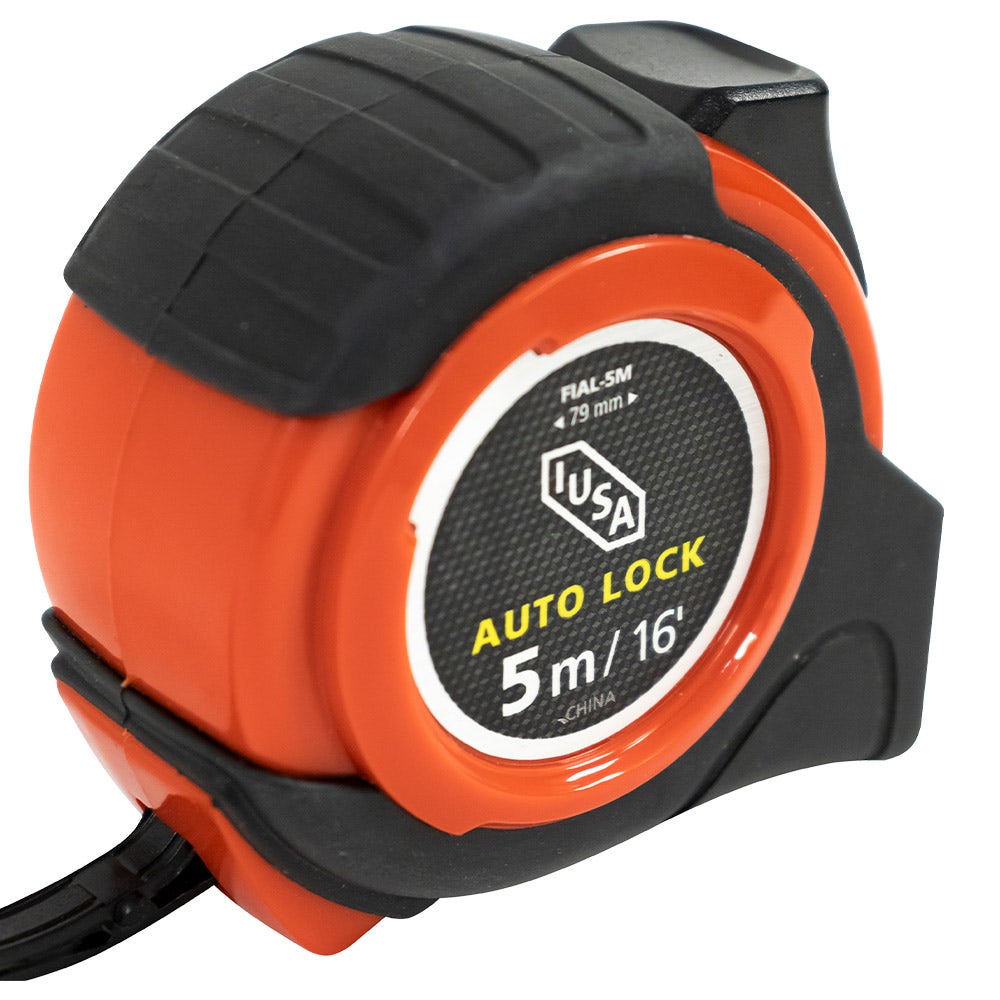 IUSA - Flexómetro auto-lock, anti impacto, iusa,  5 m