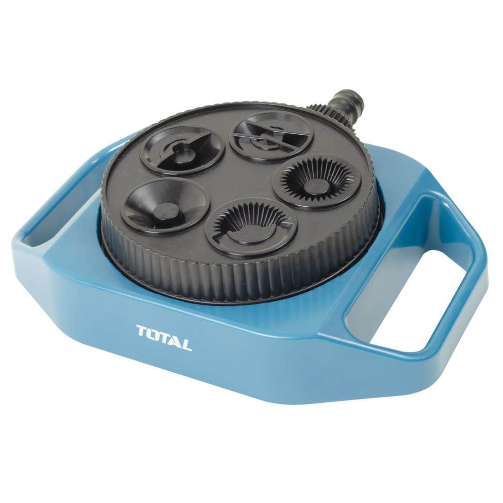 IUSA - Aspersor Plástico Para Riego, 360º, Total, Con 5 Funciones