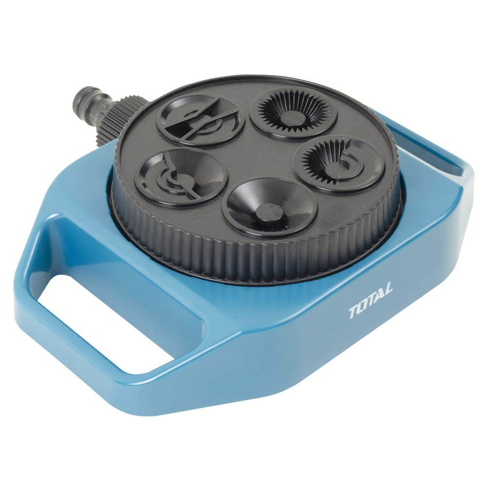 IUSA - Aspersor Plástico Para Riego, 360º, Total, Con 5 Funciones
