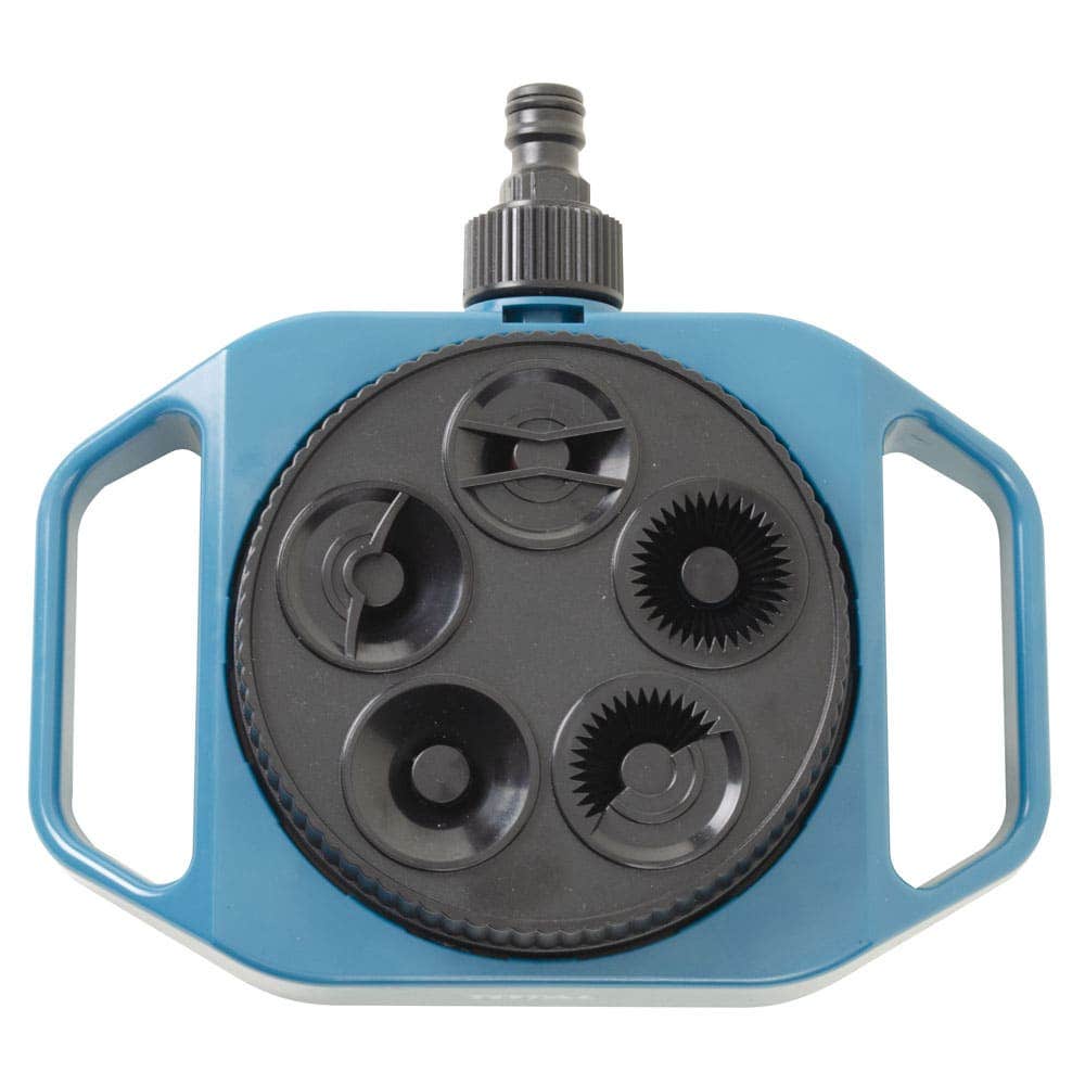 IUSA - Aspersor Plástico Para Riego, 360º, Total, Con 5 Funciones