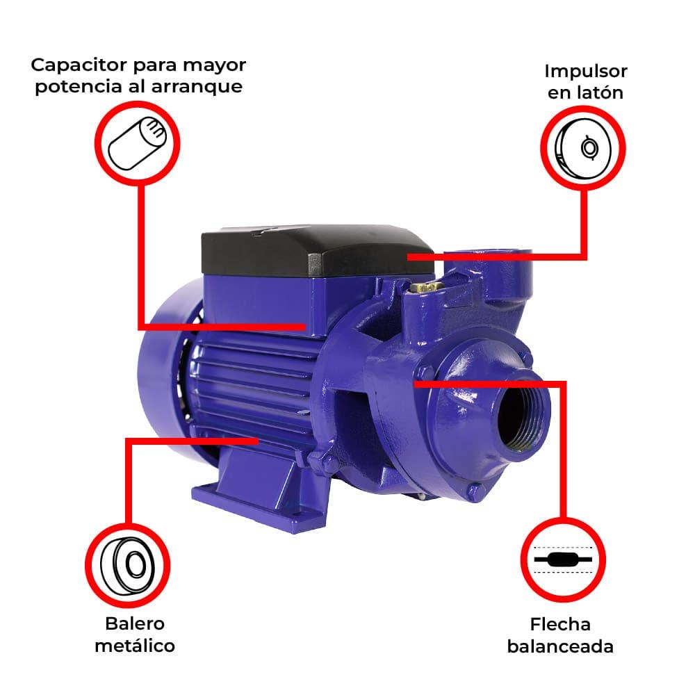 IUSA - Bomba periférica 1/2 hp uso intermitente
