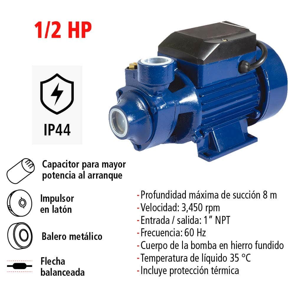 IUSA - Bomba periférica 1/2 hp uso intermitente