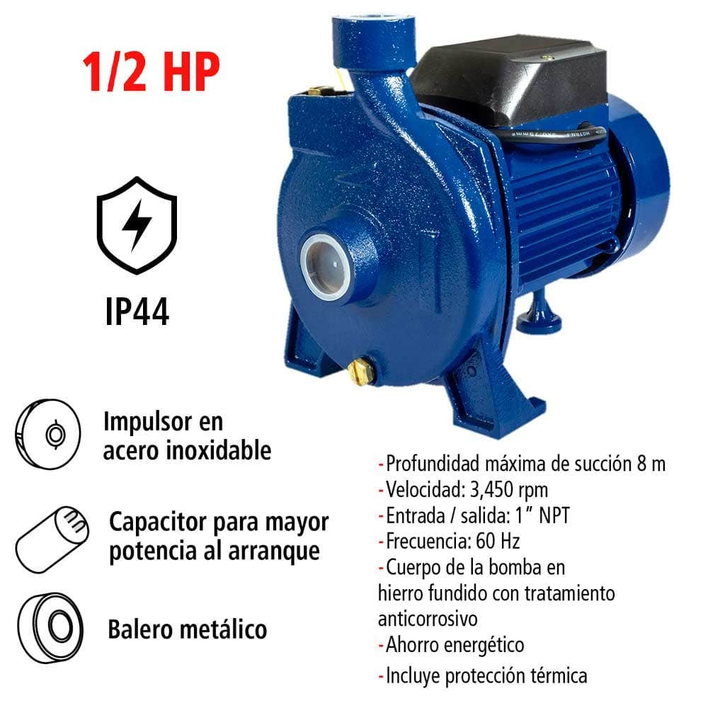 IUSA - Bomba centrífuga 1/2 hp uso residencial iusa
