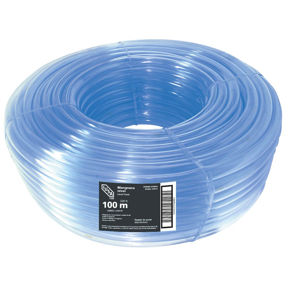 IUSA - Rollo de Manguera de Nivel, IUSA, 100 m de 3/8"