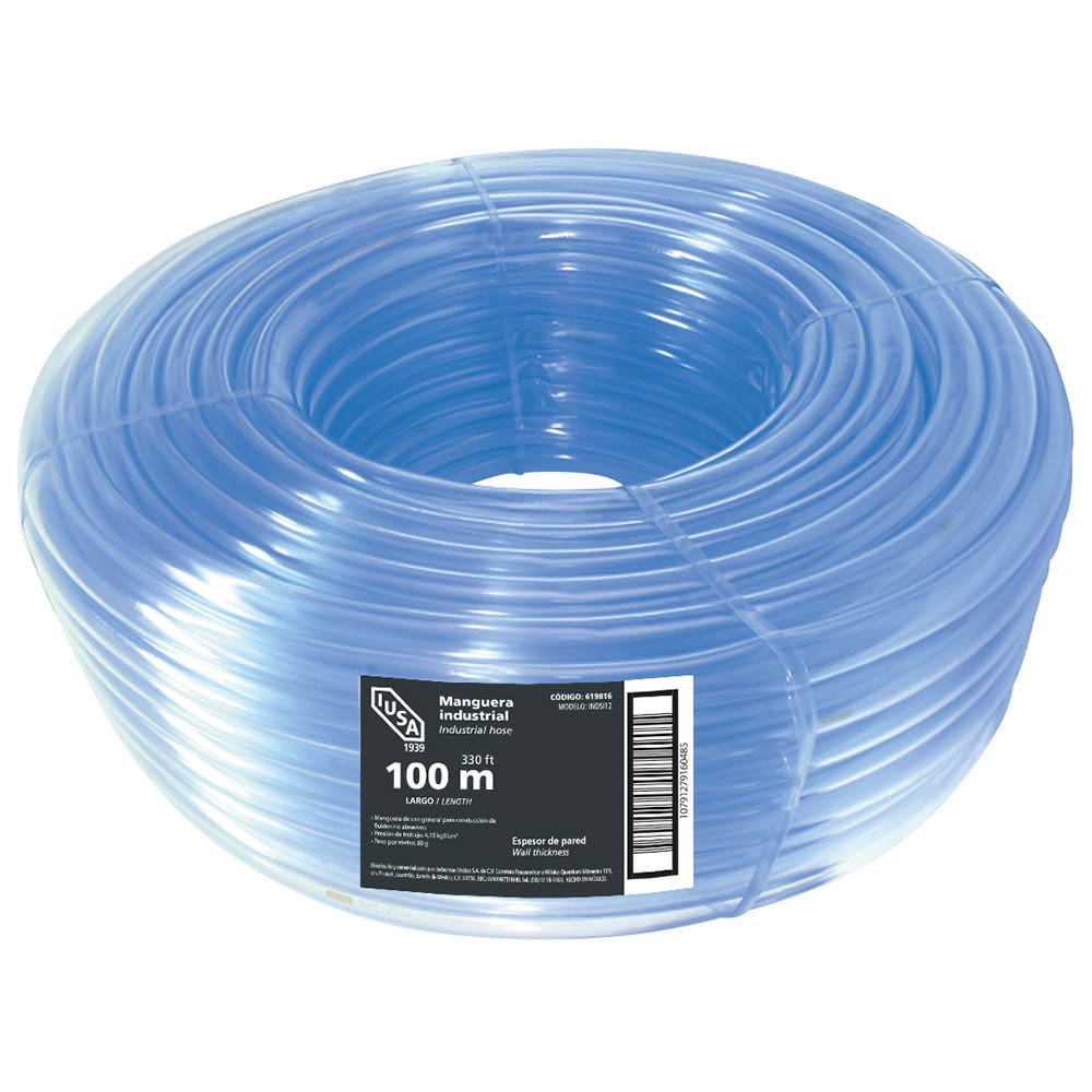 IUSA - Rollo de Manguera Industrial estándar, IUSA, 100 m de 3/4"