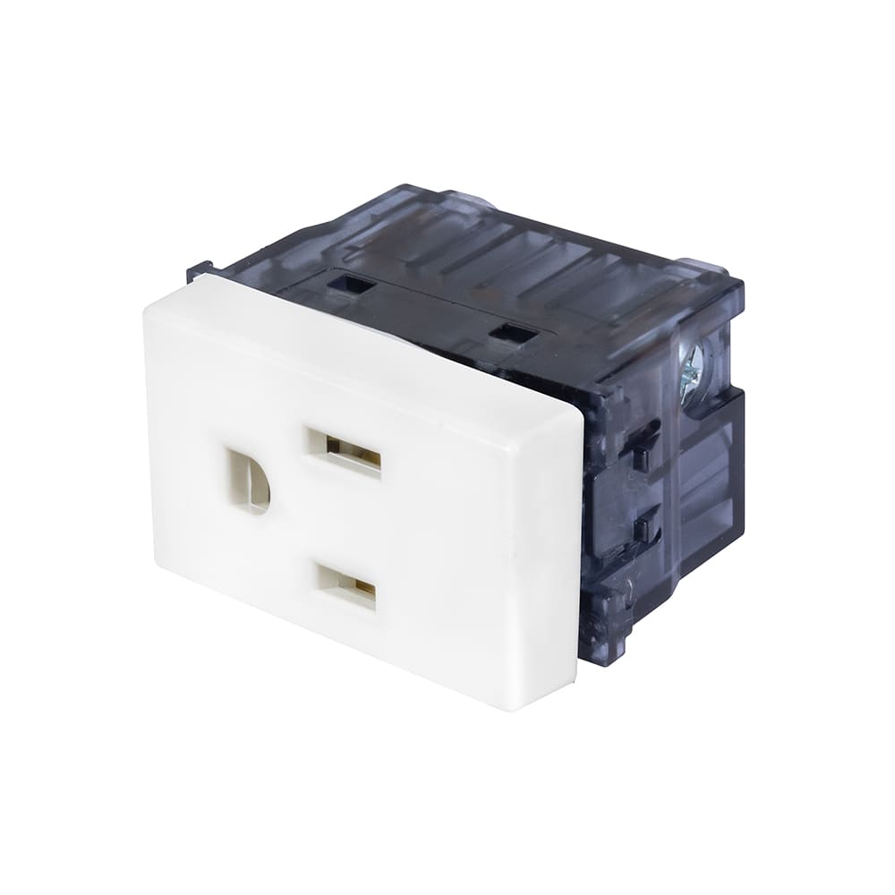 IUSA - Tomacorriente polarizado y aterrizado 15 a 120 v~ - 250 v~ iusa
