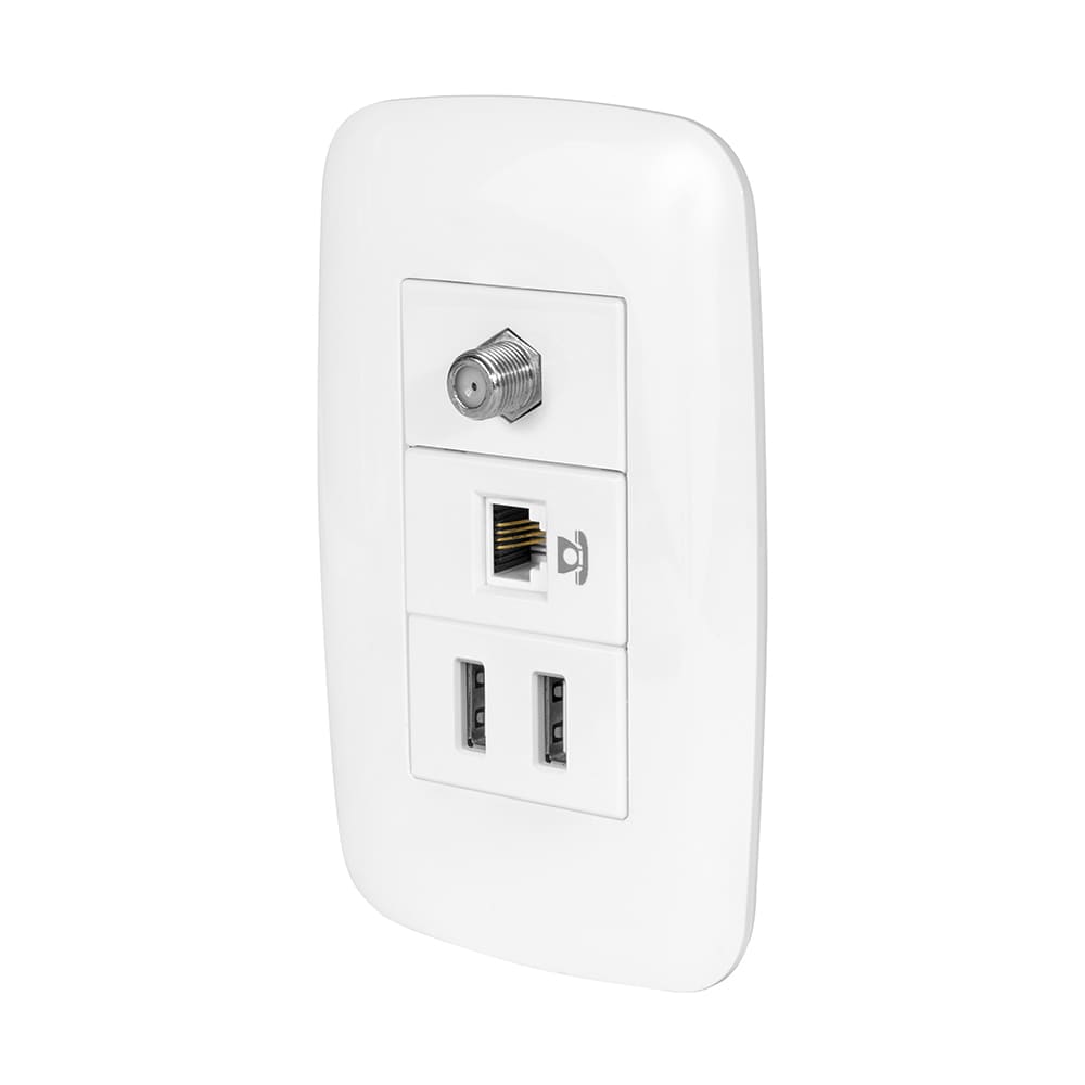 IUSA - Placa ciega armada curve blanco IUSA