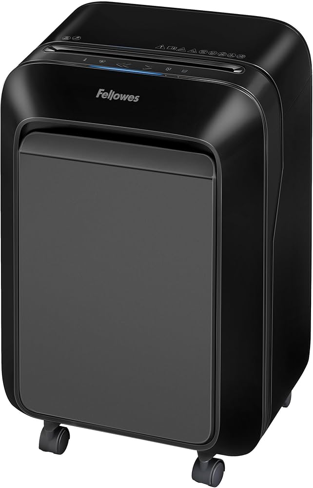 FELLOWES - Trituradora Fellowes Powershred LX180 Corte Cruzado 16 Hojas 6 Galones Color Negro