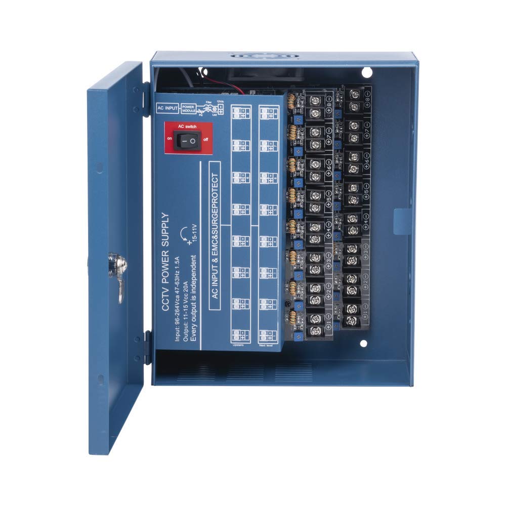 EPCOM POWERLINE - Fuente FTE HEAVY DUTY 11-15 VCD,16 A, 9 SALIDAS CON RESPALDO